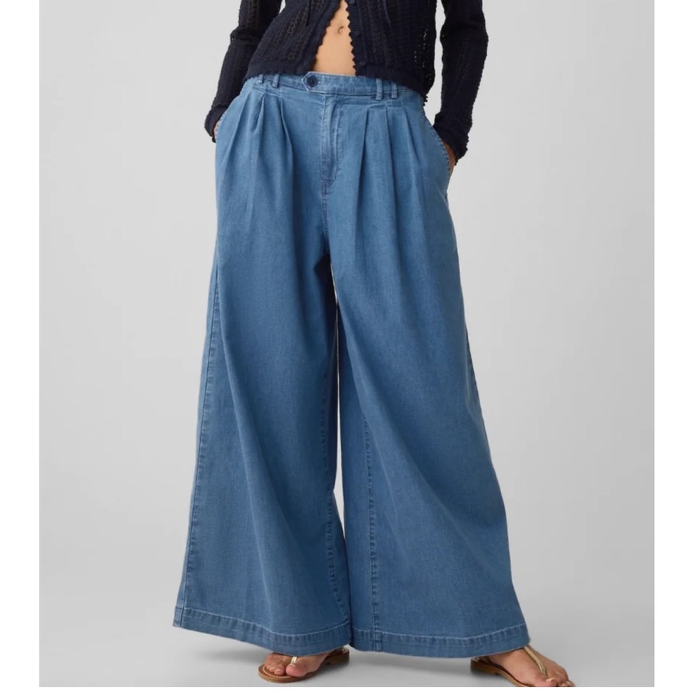 GAP x Doen Wide Leg Blue Denim Jeans